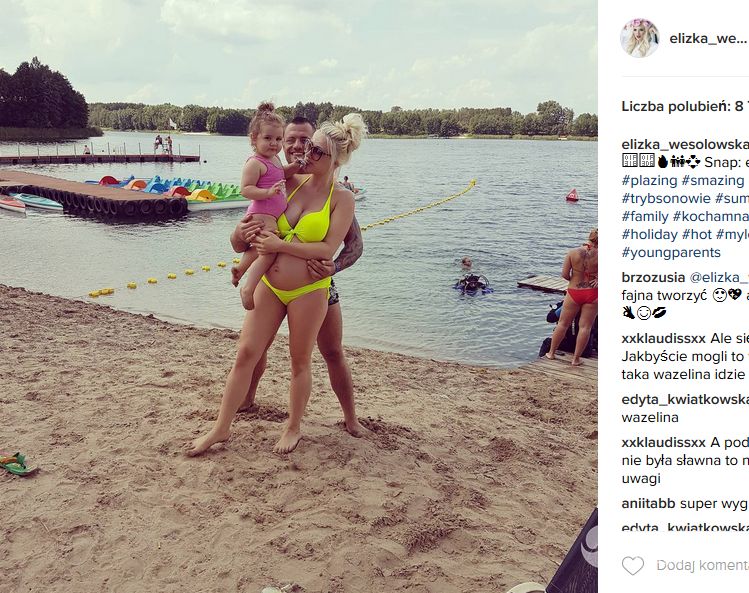 Eliza Wesołowska z Trybsonem na wakacjach