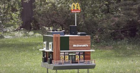 Najmniejszy fast food na świecie! McDonald's dla pszczół