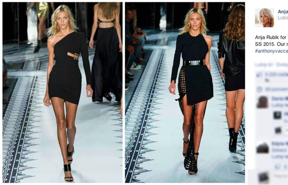 Anja Rubik
Fotografia: screen z Facebook.com