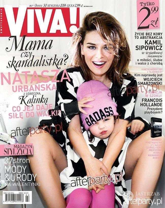 Natasza Urbańska z córką Kaliną na okładce Vivy!