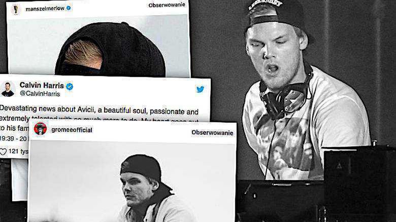Dj Avcii nie żyje, wpisy gwiazd