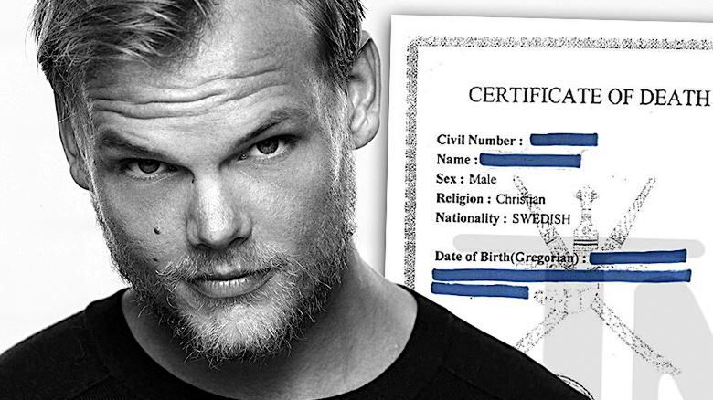Dj Avicii akt zgonu