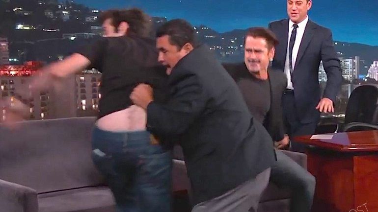 Colin Farrell w Jimmy Kimmel Live zaatakowany przez fana geja