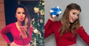 Klaudia Halejcio i Anna Lewandowska w święta w tej samej sukience od znanej projektantki