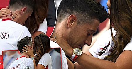Anna Lewandowska pociesza słodkim pocałunkiem zdruzgotanego Roberta Lewandowskiego! Tylko ona wie, jak cierpiał Polski orzeł!