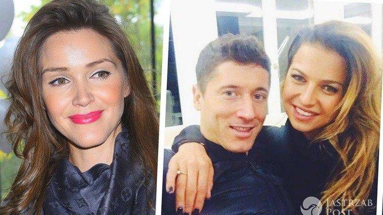 Natalia Jakuła, Anna Lewandowska, Robert Lewandowski - śpioszki dla dziecka Natalii Jakuły