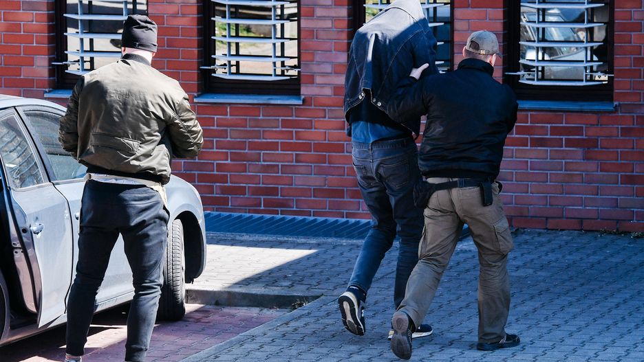 Jarosław B. został doprowadzony do Komendy Miejskiej Policji w Sopocie