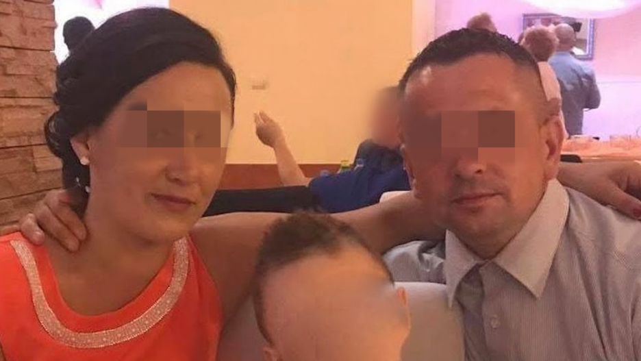 Grażyna K. z mężem Czesławem i synkiem Patrykiem
