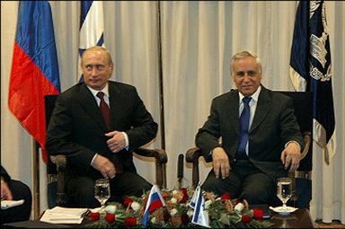 Putin spotkał się z prezydentem Izraela