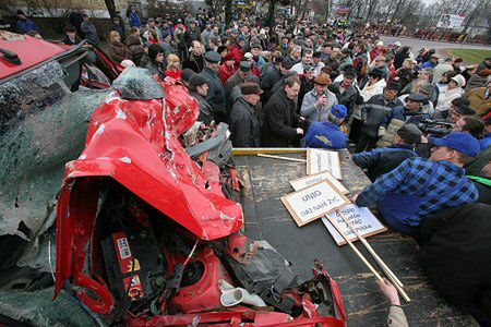 Mieszkańcy Podlasia blokują drogi