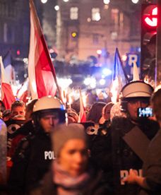 Marsz narodowców w Krakowie