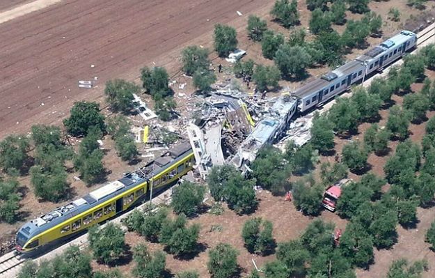 Włochy. Katastrofa kolejowa w Apulii w okolicy Bari. Są zabici i ranni