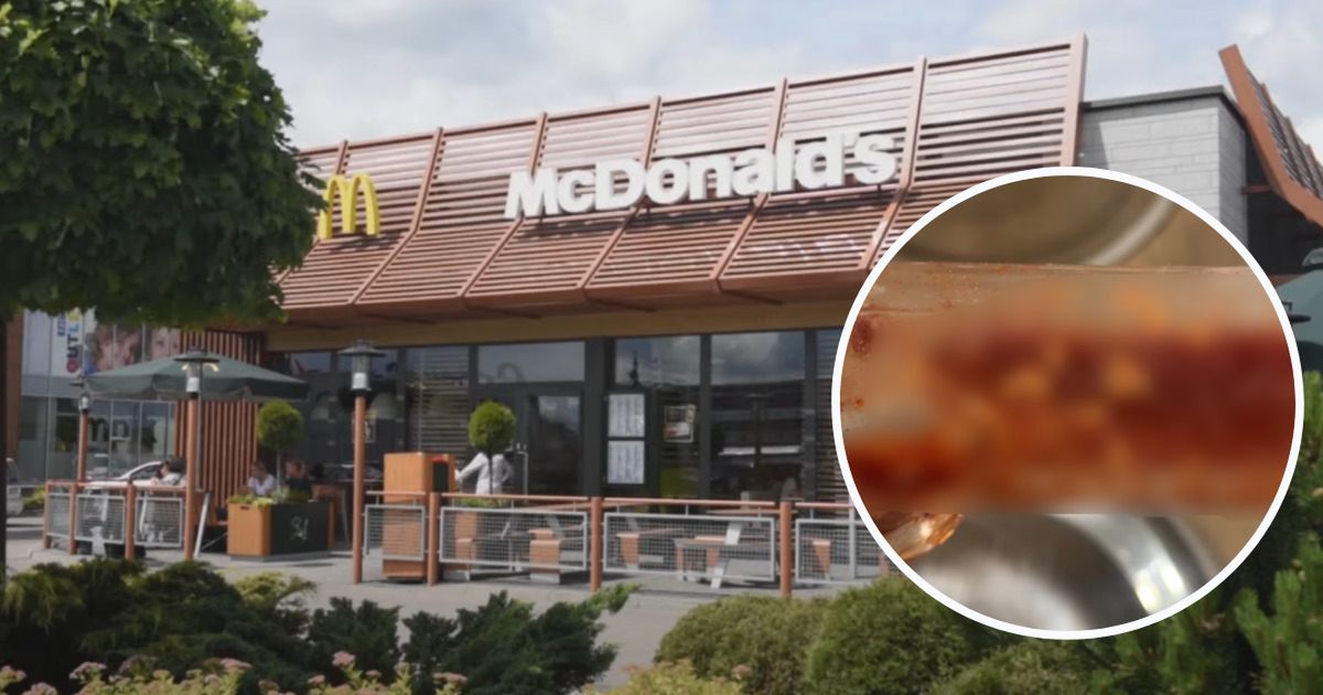 Klientka restauracji McDonald's znalazła robaki w dystrybutorze ketchupu- Pyszności; Foto - Facebook; YouTube