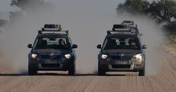 Skodami Yeti przez Namibię