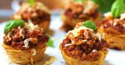 Muffiny ze spaghetti bolognese