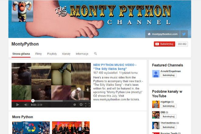 Monthy Python dzięki YouTube zwiększył sprzedaż o 23 000 proc.