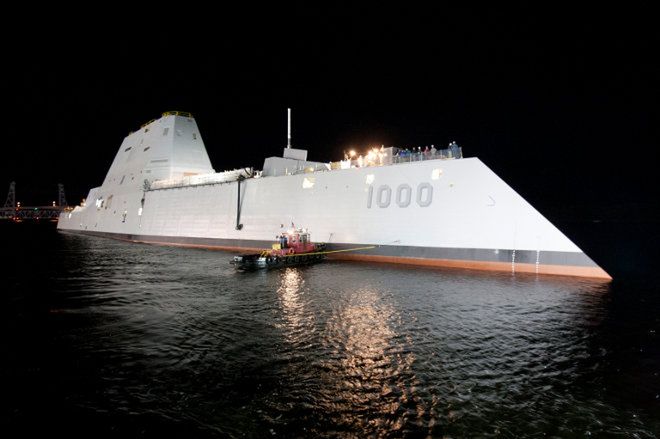 Zwodowano najnowocześniejszy niszczyciel świata - USS Zumwalt