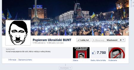 Internauci solidarni z Ukrainą... na Facebooku