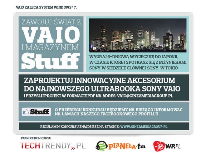 Konkurs: Zawojuj świat z Vaio i magazynem Stuff