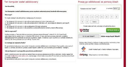 Polacy mają problem! Policja blokuje im komputery?