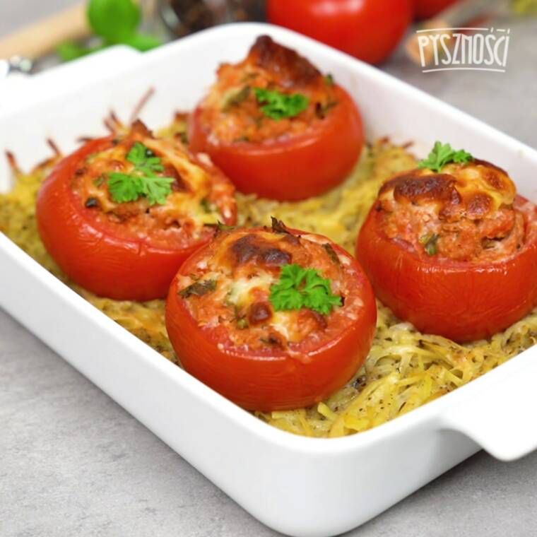 faszerowane pomidory z ziemniakami