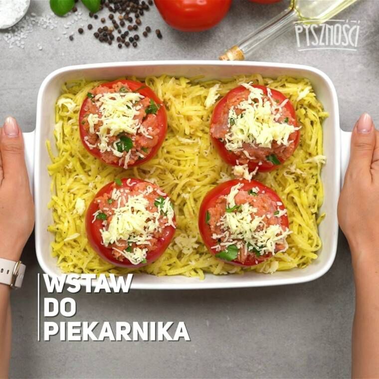 faszerowane pomidory z ziemniakami