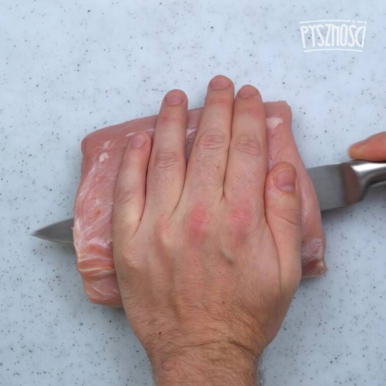 pieczony schab z ogórkowym farszem