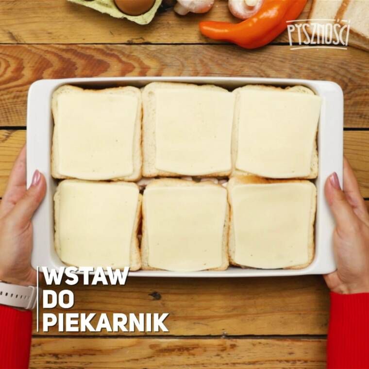 zapiekanka tostowa z piekarnika