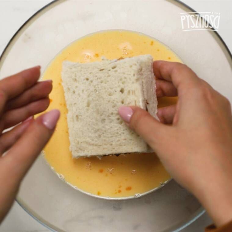 tosty na słodko z kremem czekoladowym