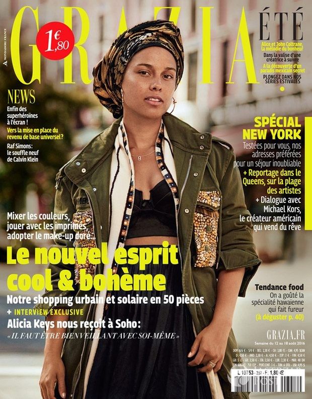Alicia Keys na okładce Grazia France