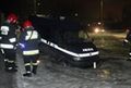 Radiowóz zapadł się pod ziemię