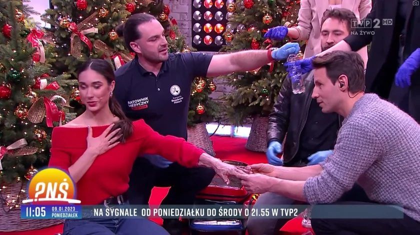 Ida Nowakowska z poparzoną dłonią w Pytaniu na śniadanie