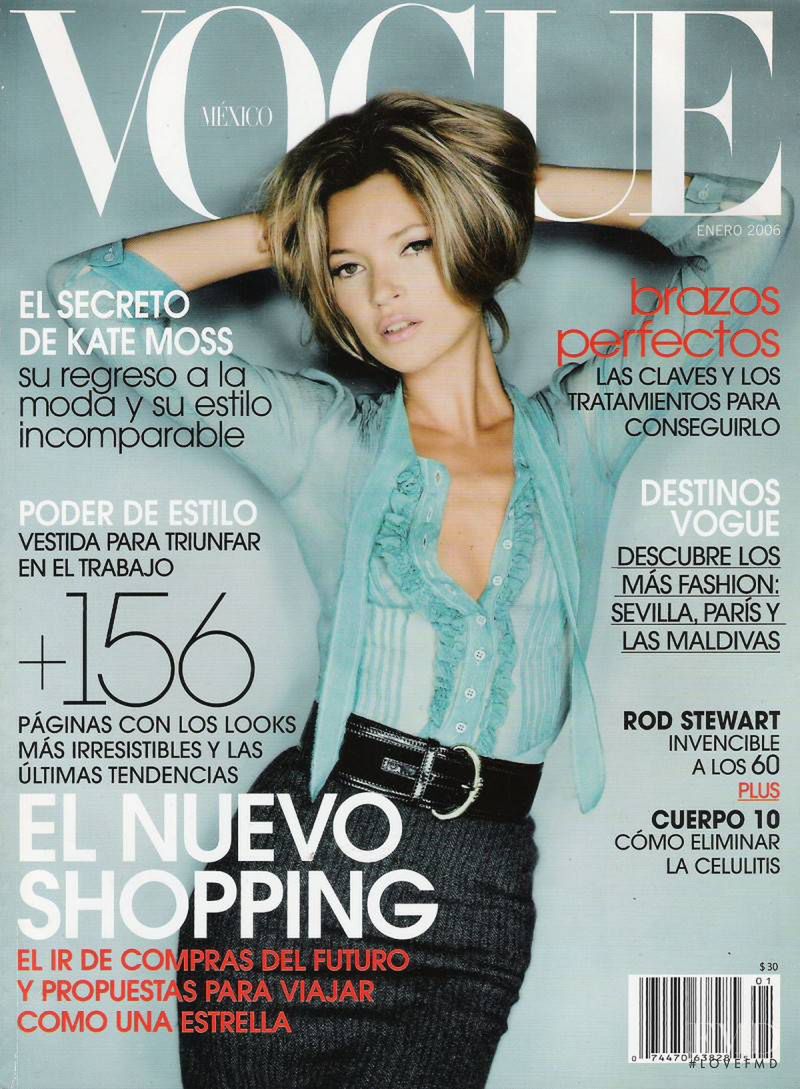 Vogue Mexico – pierwsza okładka – Kate Moss