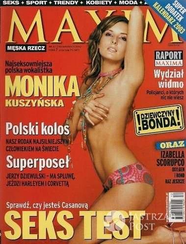 Monika Kuszyńska na okładce magazynu Maxim