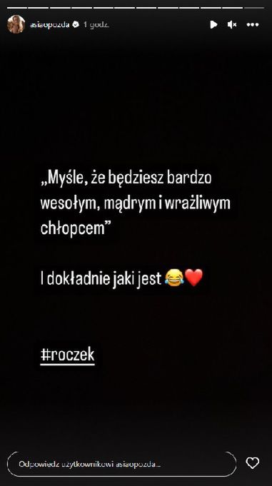 Joanna Opozda świętuje pierwsze urodziny syna