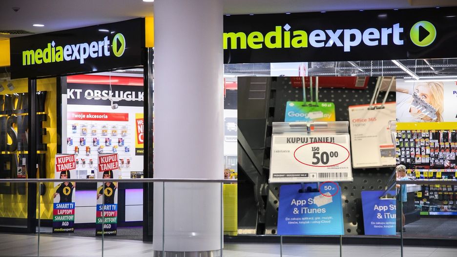 "Okazja" w Media Expert. Karta podarunkowa warta 50 zł przeceniona... ze 150 zł do 50 zł