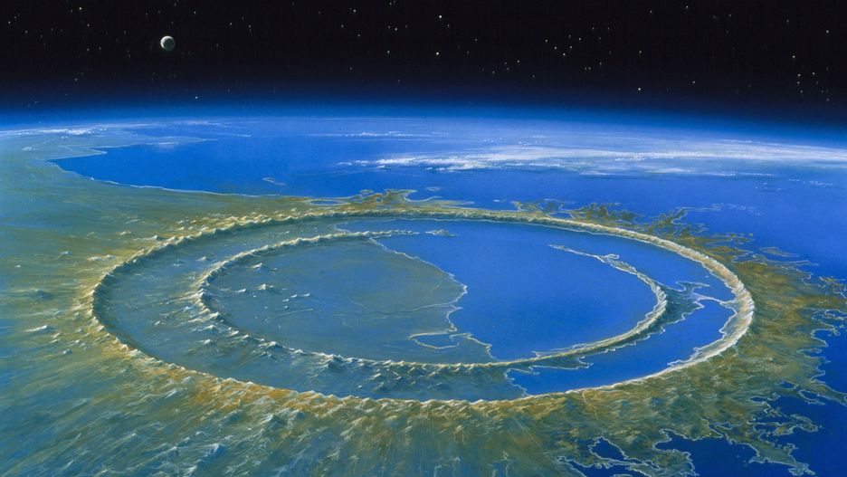 Krater Chicxulub powstały po uderzeniu asteroidy