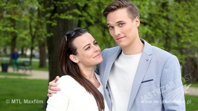 M jak miłość, Magda (Anna Mucha), Olek (Maurycy Popiel) fot: mjakmiliosc.tvp.pl