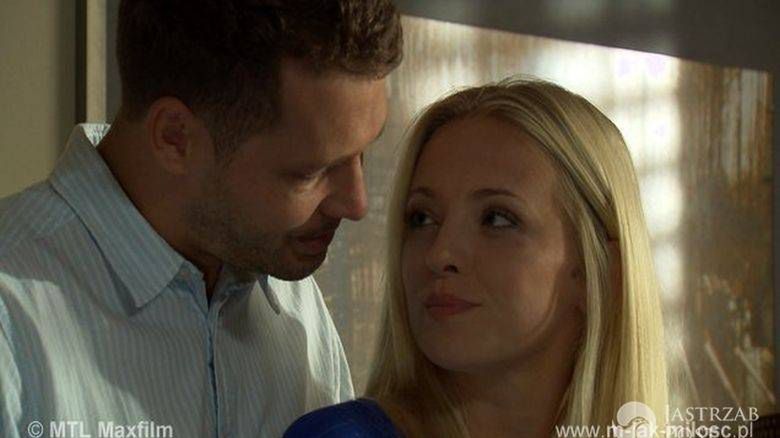 M jak miłość odcinek 1180, Joanna (Barbara Kurdej-Szatan), Tomek (Andrzej Młynarczyk)
