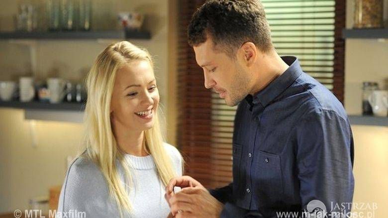 M jak miłość odcinek 1193, Joanna (Barbara Kurdej-Szatan), Tomek (Andrzej Młynarczyk)