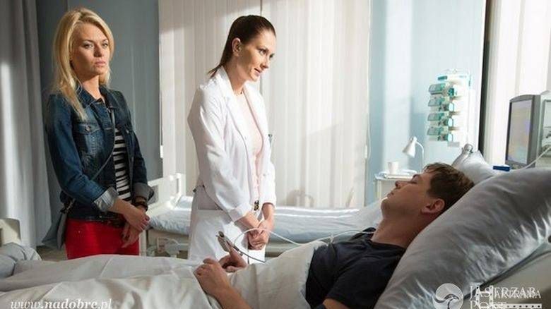 Na dobre i na złe odcinek 621, Szczepan (Kamil Kula), Lena (Anita Sokołowska), Agata (Emilia Komarnicka)