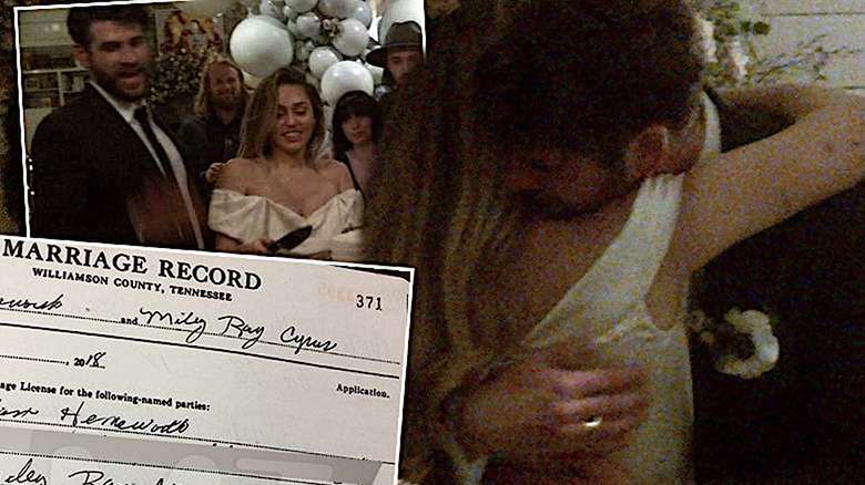 Miley Cyrus i Liam Hemsworth ślub tajne dokumenty