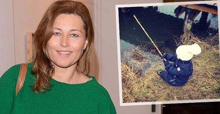 Beata Sadowska chwali się synkiem na Instagramie. Chłopczyk ma dopiero 2,5 roku a już gotuje, remontuje i łowi ryby