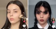 Kilka machnięć pędzelkiem i upiorny makijaż na miarę Wednesday Addams gotowy
