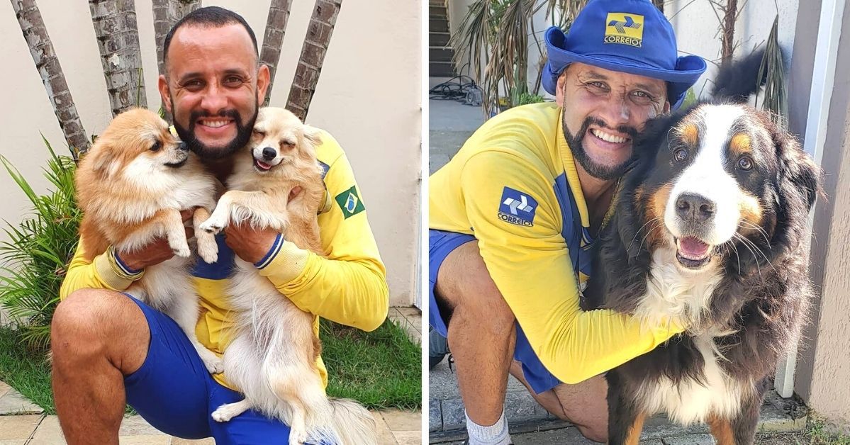17 Photos of a Postman Making Friends with Animals