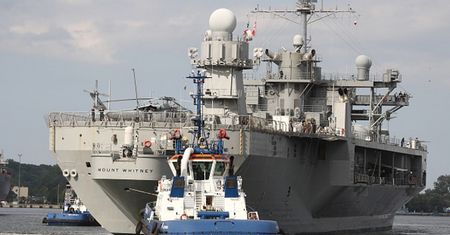 USS Mount Whitney - flagowy okręt USA w Gdyni
