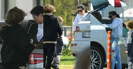 Majówkowy wypad Kasi Cichopek z dziećmi. Jaki oni mają super kontakt! Paparazzi sfotografowali całą gromadkę na stacji