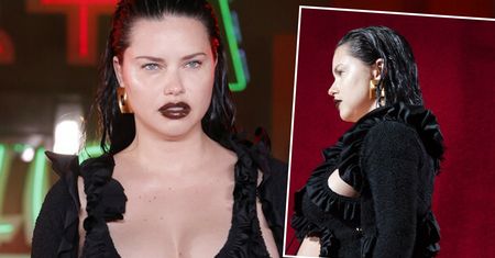 41-letnia Adriana Lima z dużym ciążowym brzuchem na wybiegu. Cały świat zobaczył jej krągłości na chwilę przed porodem