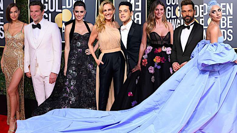 Złote Globy 2019 kreacje gwiazdy zdjęcia