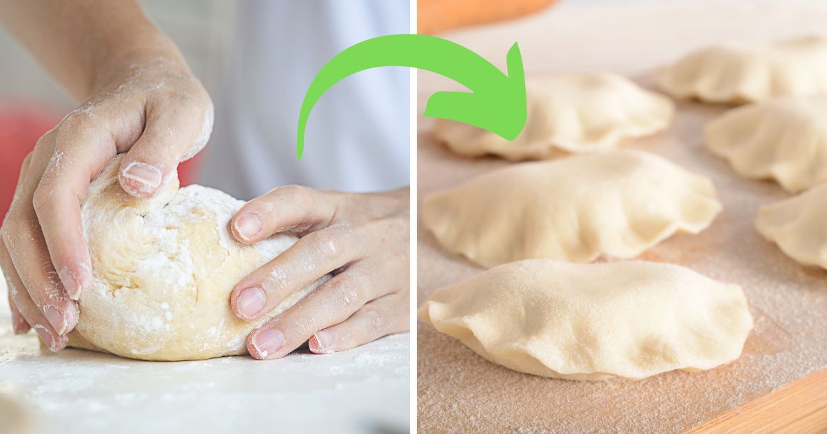 Ciasto na pierogi z dodatkiem śmietany - Pyszności; Foto: Canva.com